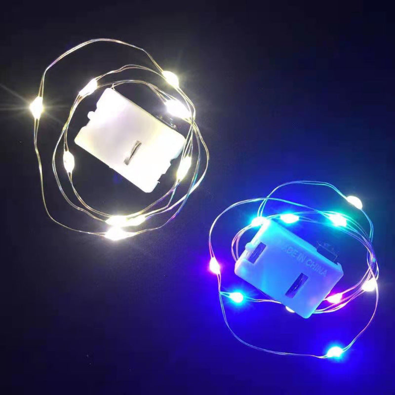 LED Small White Box Color Wave Ball Lamp String Lamp Flower Cake Decoration Lamp 3 Level Adjustment Atmosphere Lamp Opens The Lid