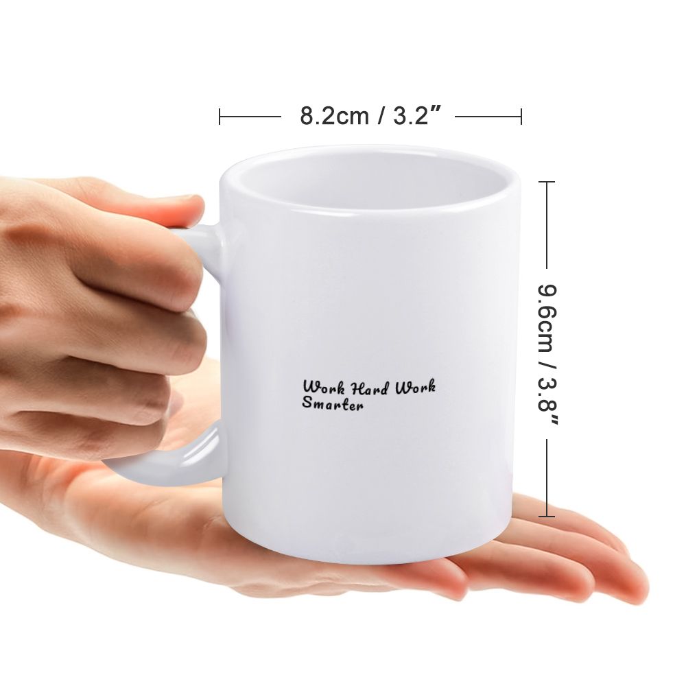 White mug (partially printed)