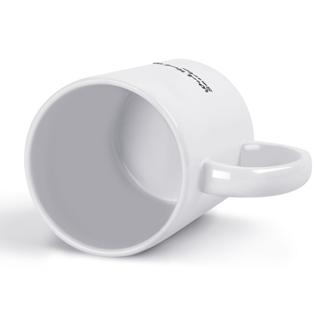 White mug (partially printed)