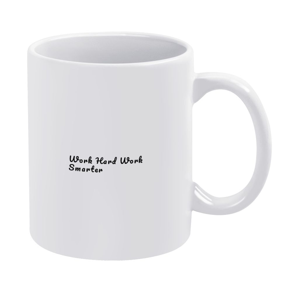 White mug (partially printed)